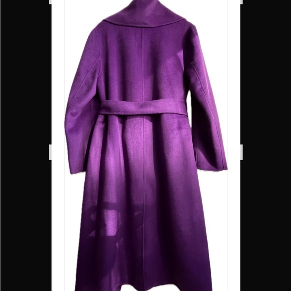 New Lauren Ralph Lauren Belted
Wool Blend Wrap Coat Size 16
Women Purple Agate - Picture 7 of 13